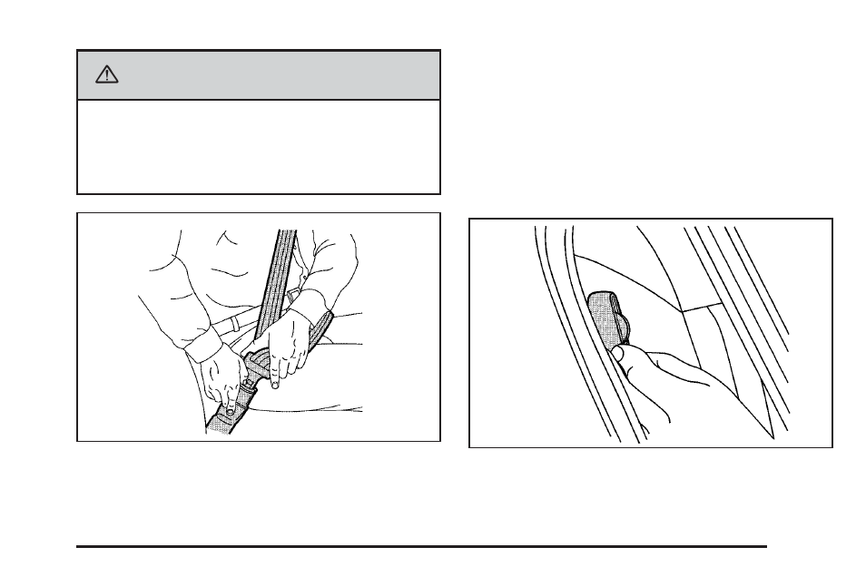Rear safety belt comfort guides, Rear safety belt comfort guides -23, Caution | Cadillac 2006 User Manual | Page 29 / 478