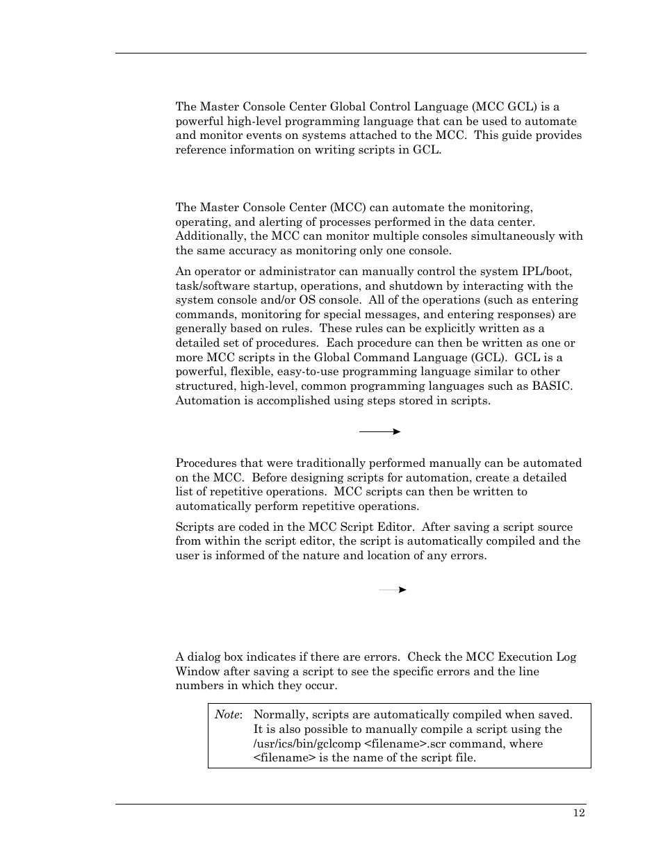 Overview, Script concepts, Overview script concepts | Visara Master Console Center Scripting Guide User Manual | Page 12 / 262
