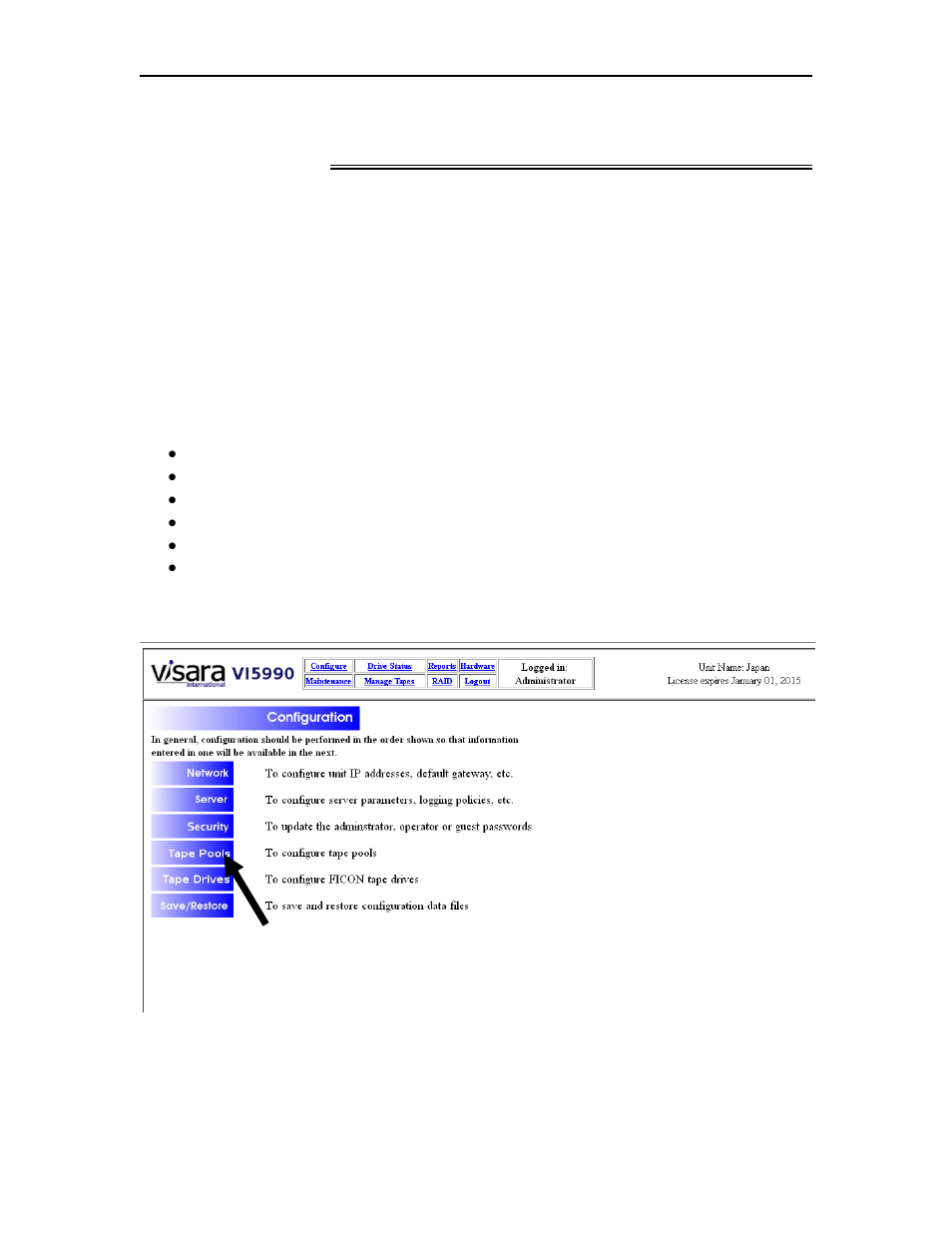 Chapter 3. configure tape pools | Visara VI-5990 User Manual | Page 39 / 56