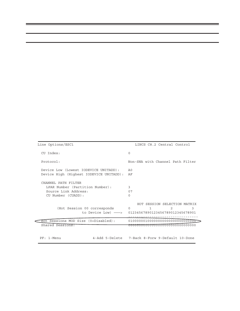 Configuring for hot console sessions, For hot console sessions, Configuring for | Chapter 3. configuring the scon | Visara SCON-20L Installation User Manual | Page 27 / 100