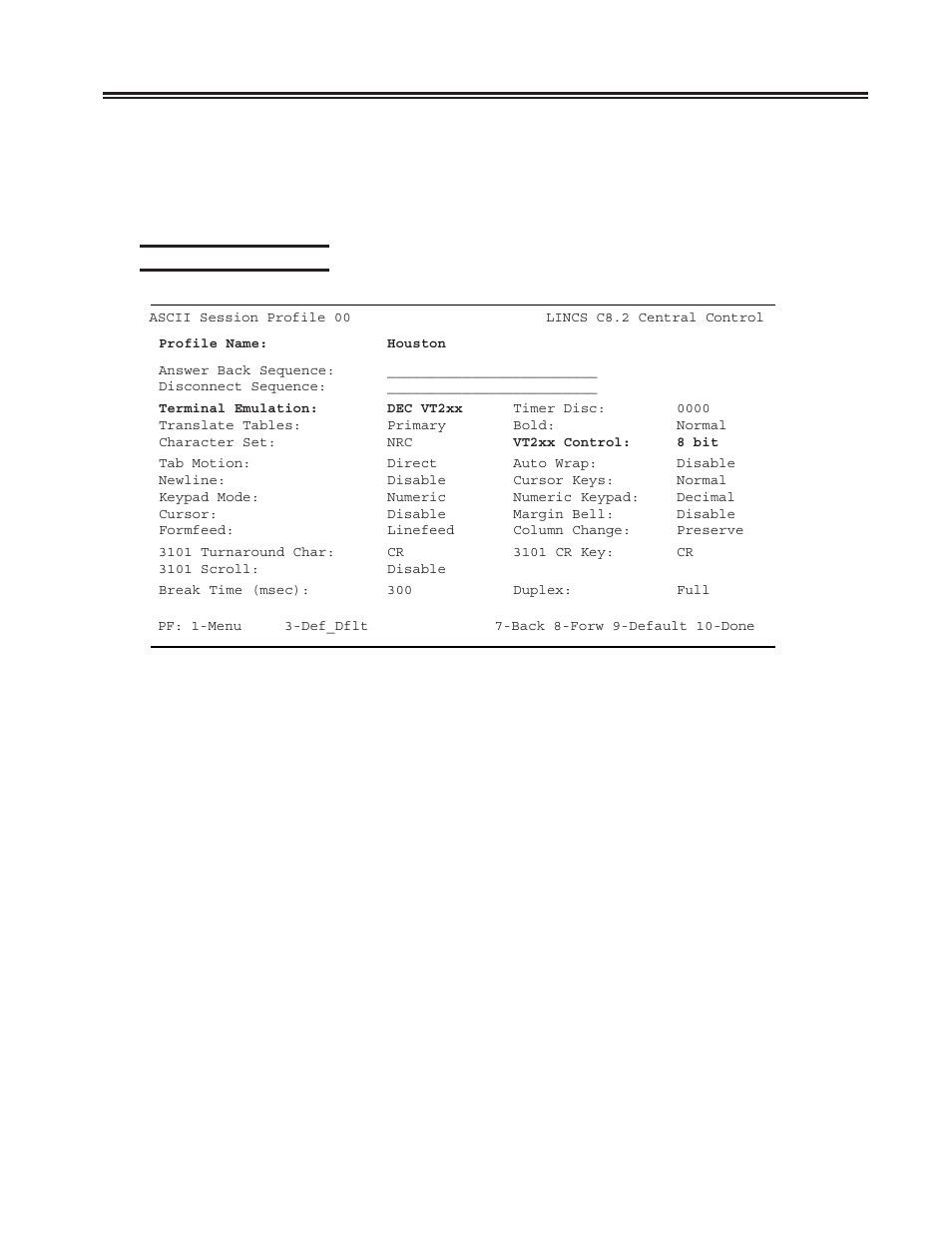 Ascii session profile, Chapter 3. configuring the scon | Visara SCON-20L Installation User Manual | Page 47 / 100