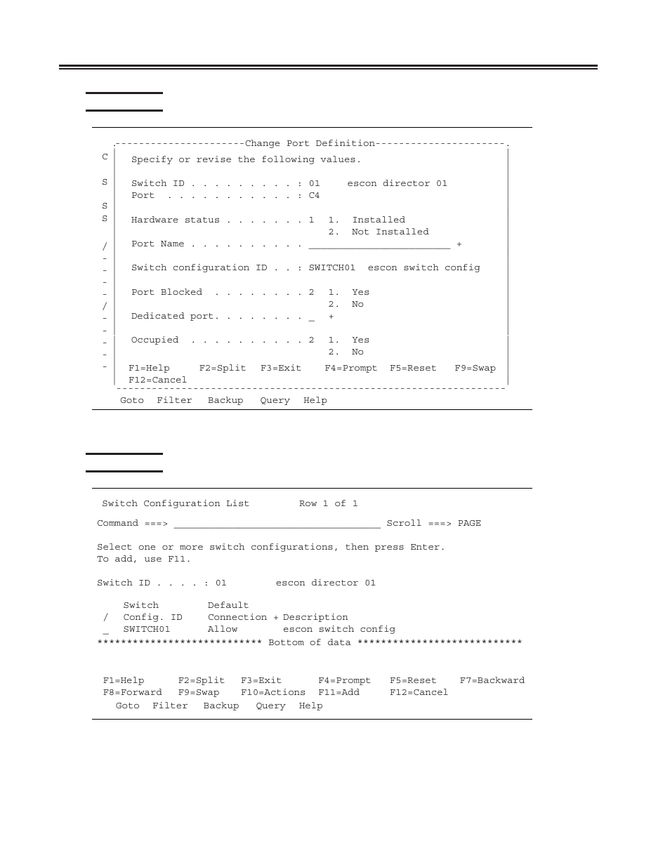 Hcd panel 6, Hcd panel 7, Hcd panel 6 -4 hcd panel 7 -4 | Visara SCON-20L Installation User Manual | Page 60 / 100