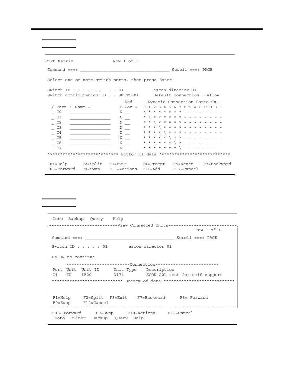 Hcd panel 8, Hcd panel 9, Hcd panel 8 -5 hcd panel 9 -5 | Chapter 5. host gens - os/390 with hcd | Visara SCON-20L Installation User Manual | Page 61 / 100
