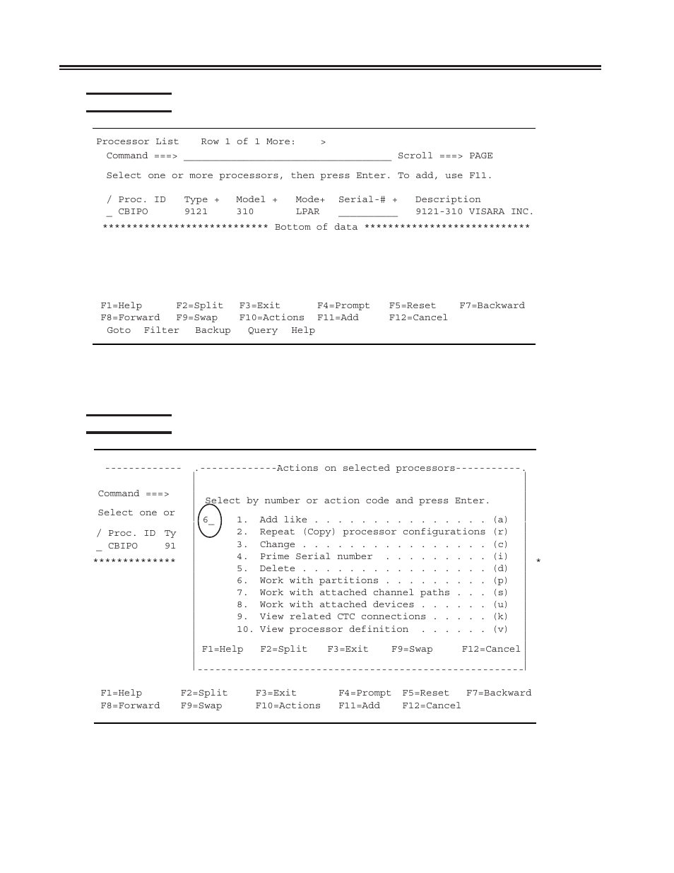Hcd panel 10, Hcd panel 11, Hcd panel 10 -6 hcd panel 11 -6 | Visara SCON-20L Installation User Manual | Page 62 / 100