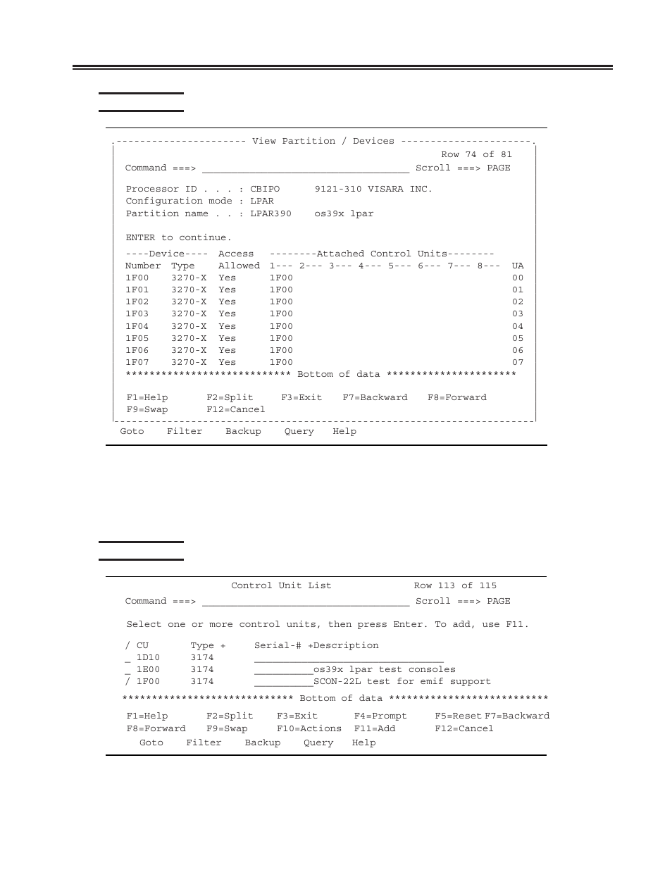 Hcd panel 15, Hcd panel 16, Hcd panel 15 -9 hcd panel 16 -9 | Chapter 5. host gens - os/390 with hcd | Visara SCON-20L Installation User Manual | Page 65 / 100