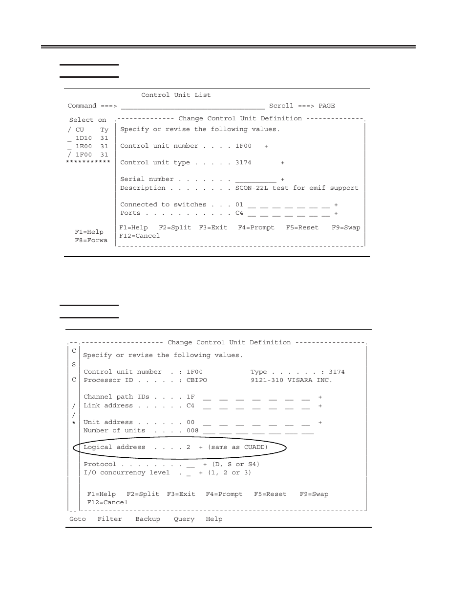 Hcd panel 17, Hcd panel 18, Hcd panel 17 -10 hcd panel 18 -10 | Visara SCON-20L Installation User Manual | Page 66 / 100