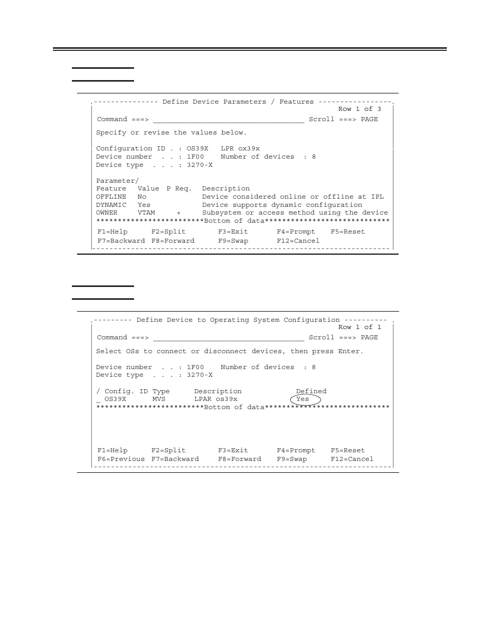 Hcd panel 26, Hcd panel 27, Hcd panel 26 -15 hcd panel 27 -15 | Chapter 5. host gens - os/390 with hcd | Visara SCON-20L Installation User Manual | Page 71 / 100