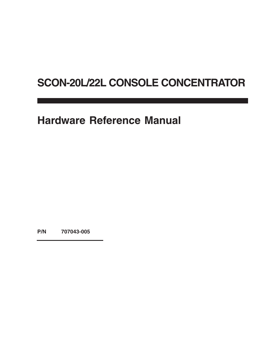 Visara SCON-20L Reference Manual User Manual | 44 pages