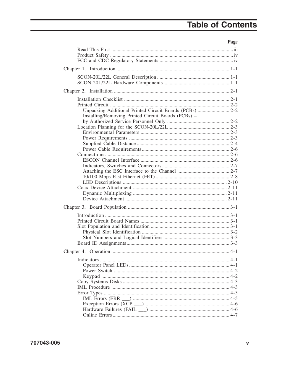 Visara SCON-20L Reference Manual User Manual | Page 5 / 44