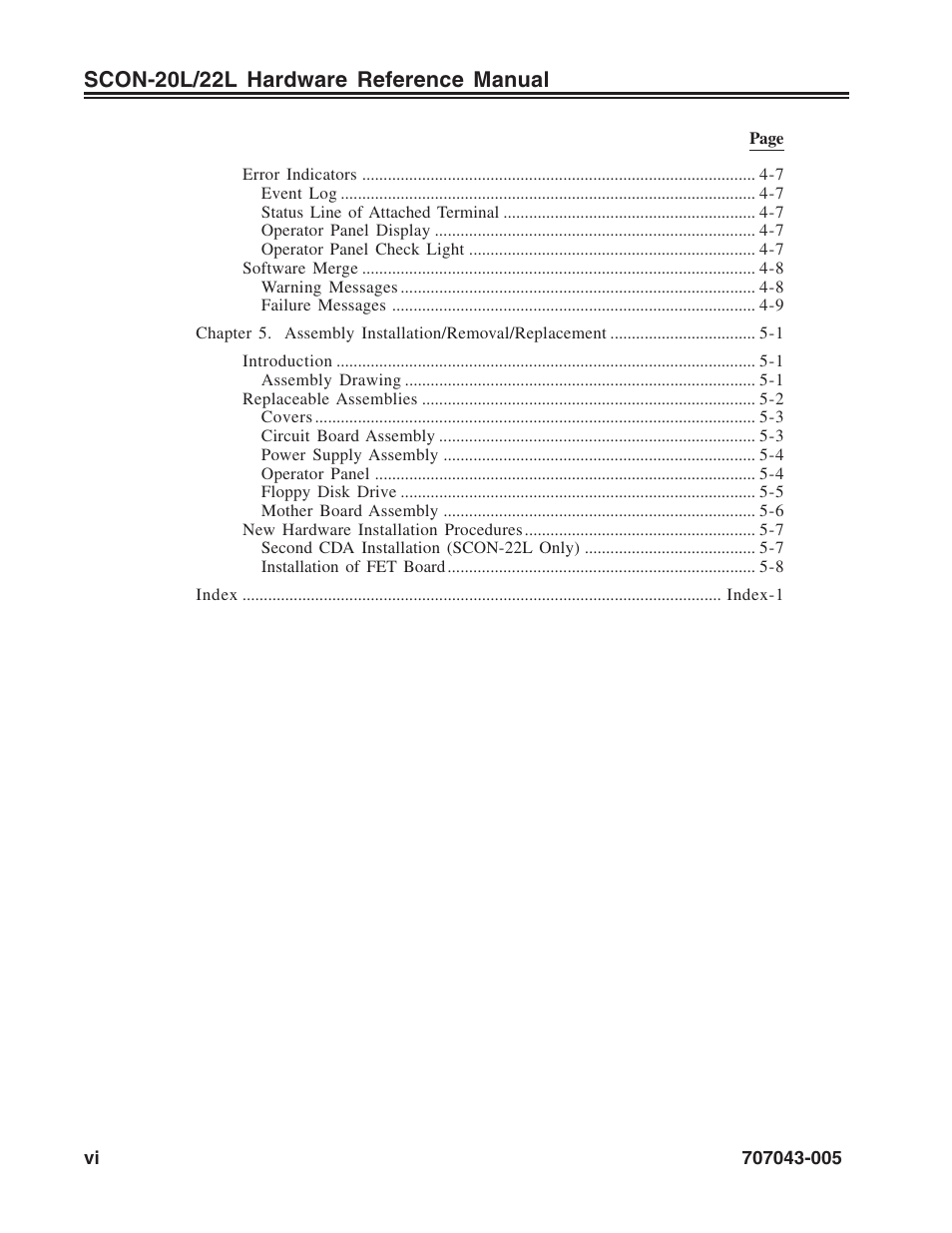 Scon-20l/22l hardware reference manual | Visara SCON-20L Reference Manual User Manual | Page 6 / 44