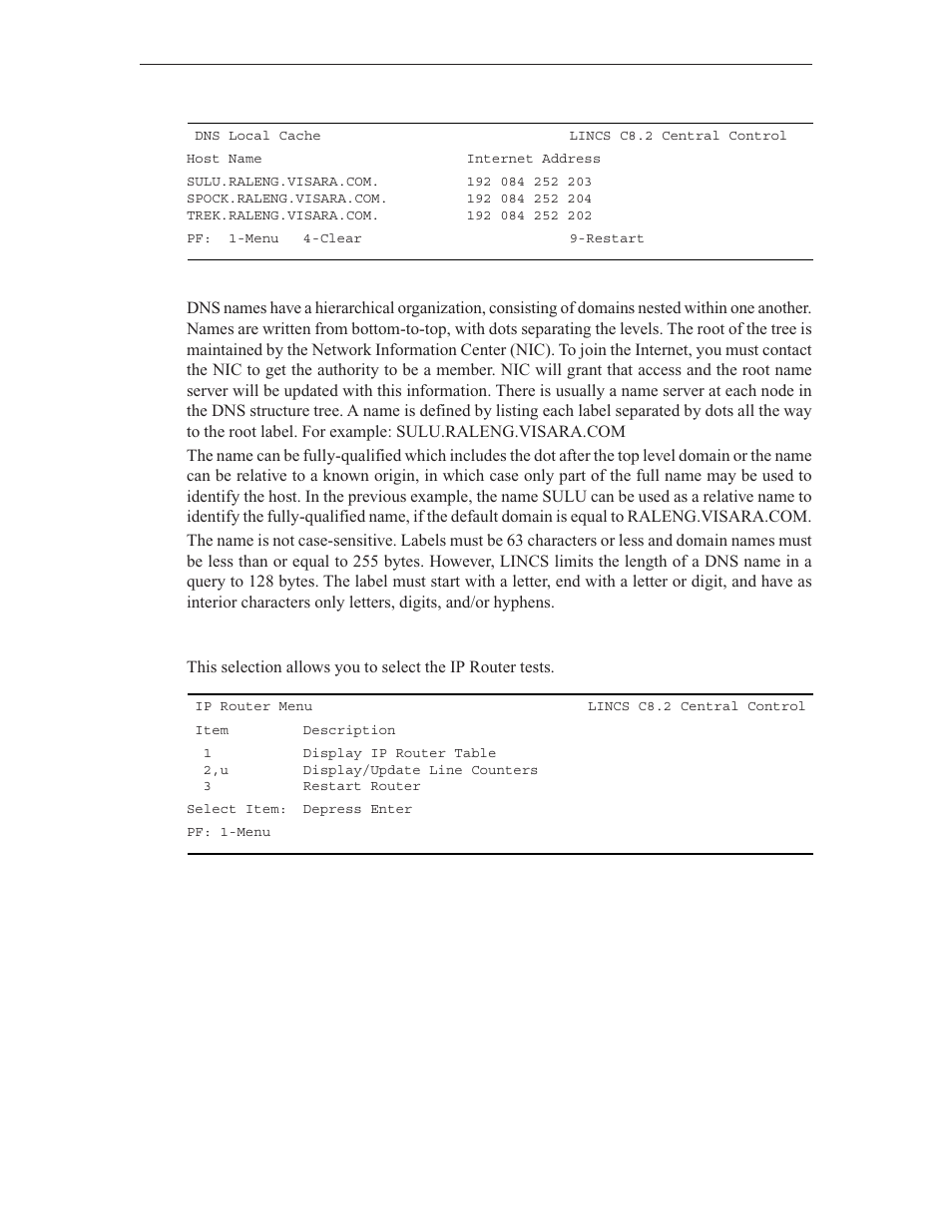 Ip router menu | Visara LINCS Central Control User Manual | Page 116 / 180