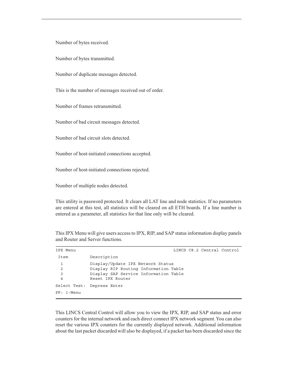 Ipx menu | Visara LINCS Central Control User Manual | Page 128 / 180