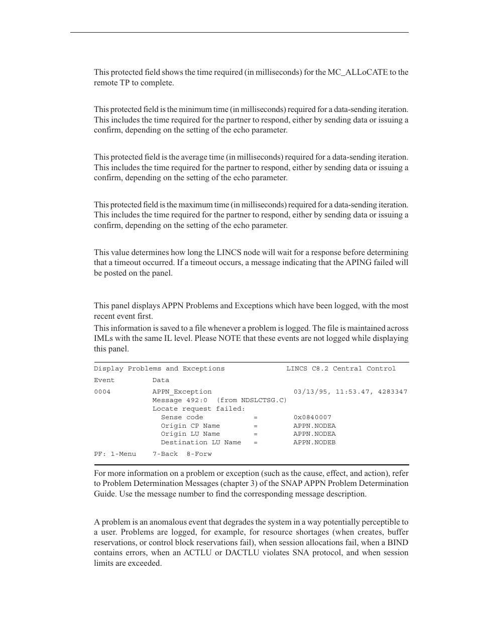 Display problems and exceptions | Visara LINCS Central Control User Manual | Page 151 / 180