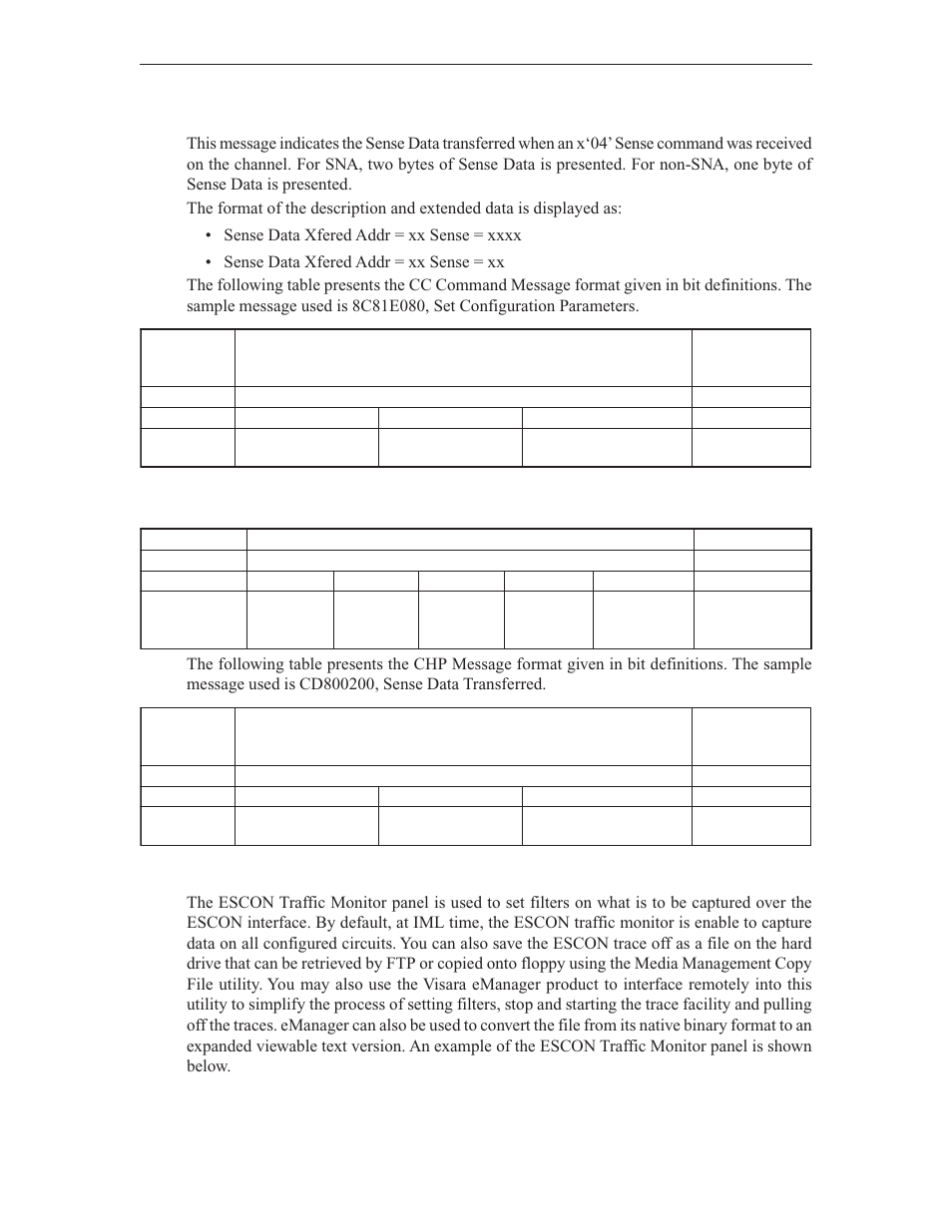 Escon traffic monitor | Visara LINCS Central Control User Manual | Page 174 / 180