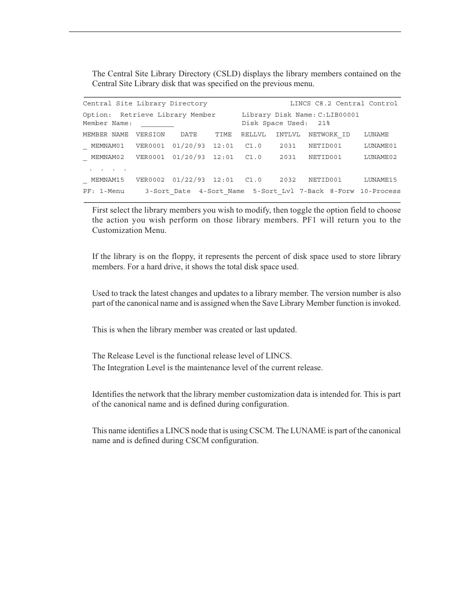 Central site library directory | Visara LINCS Central Control User Manual | Page 59 / 180