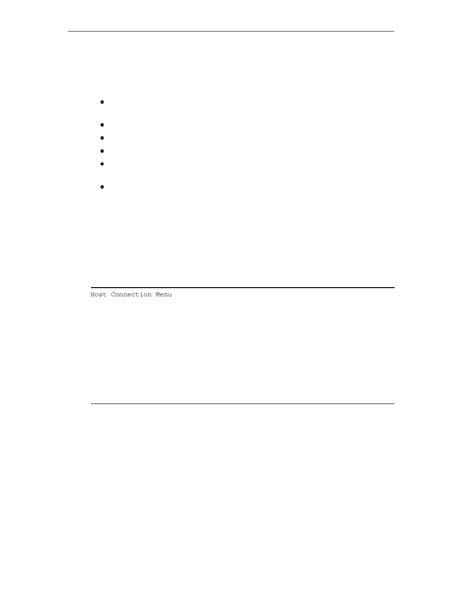 Keys for configuration, Configuring lincs for the first time, Host connection menu panel | Visara LINCS Configuration User Manual | Page 23 / 240
