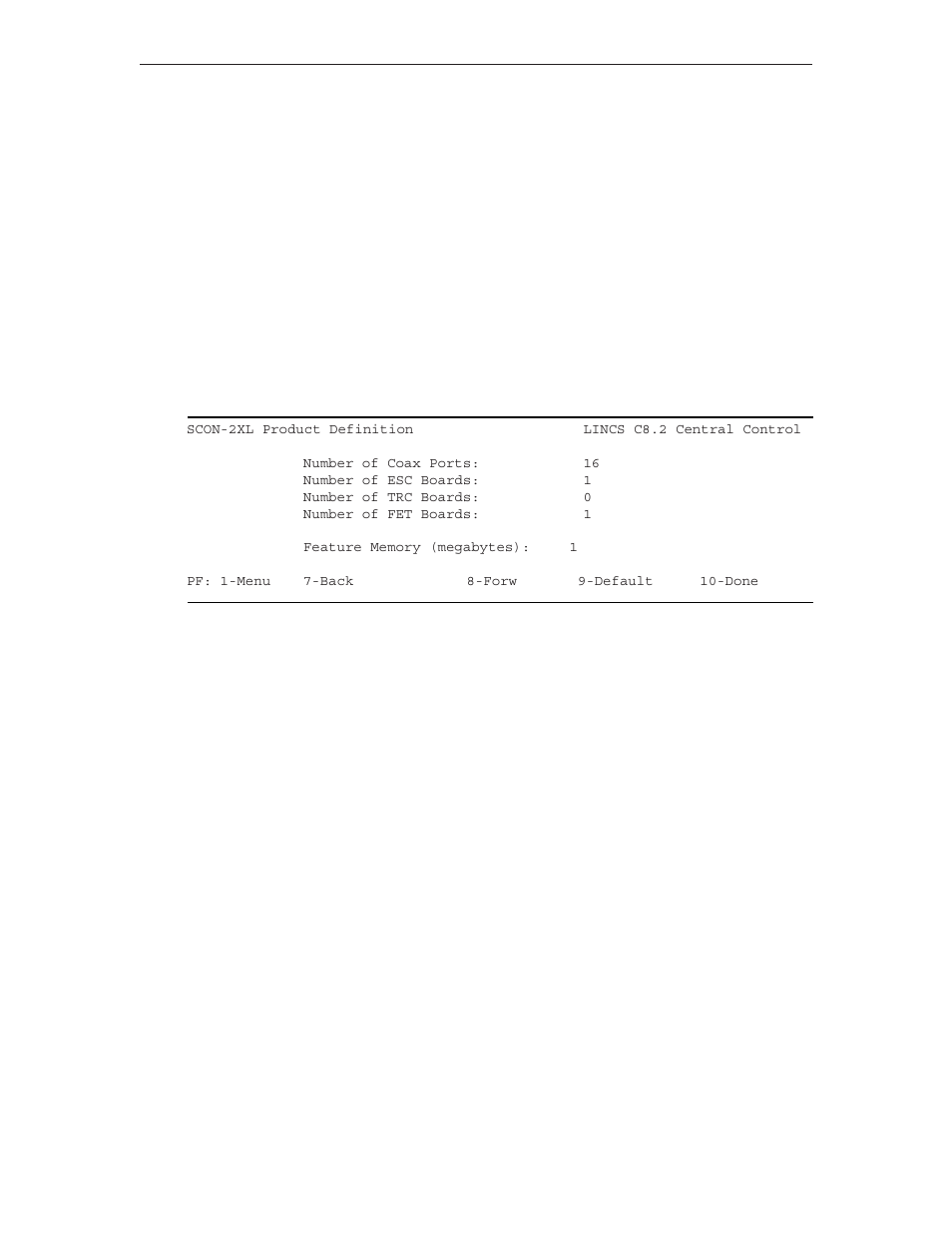 Product definition, Scon-2xl product definition panel | Visara LINCS Configuration User Manual | Page 26 / 240