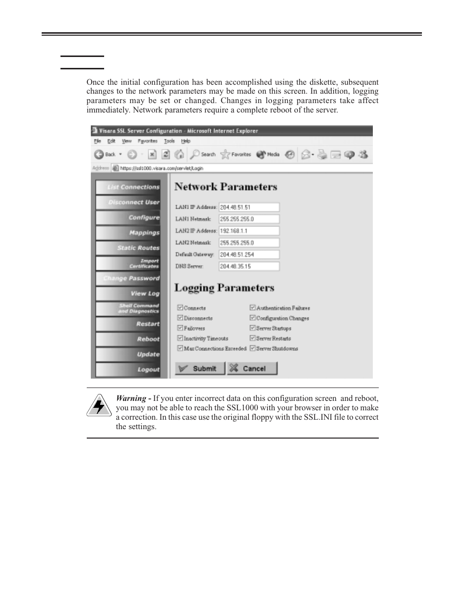 Configure, Configure -4 | Visara SSL1000 User Manual | Page 14 / 42