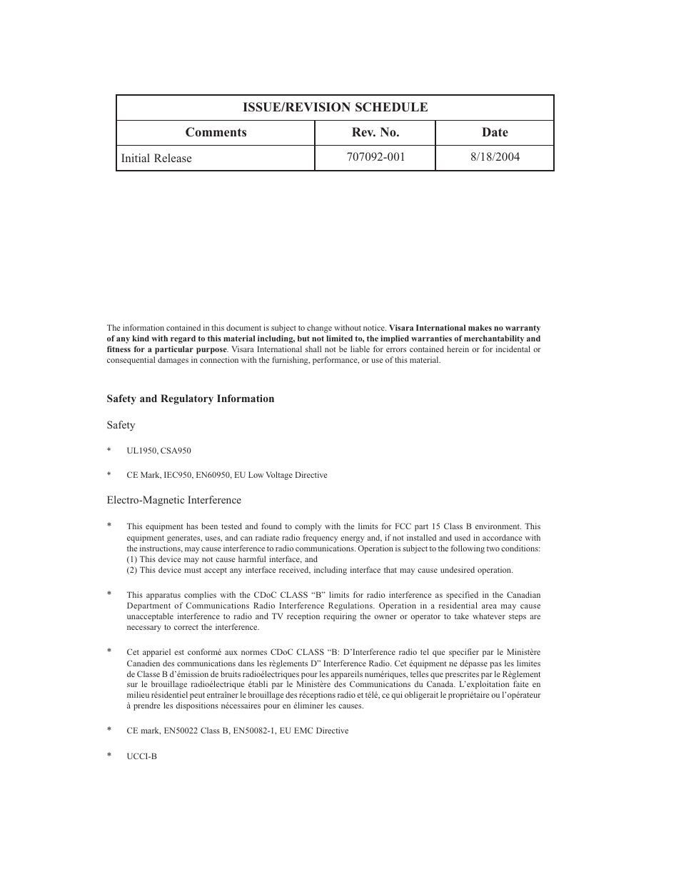 Visara SSL1000 User Manual | Page 2 / 42