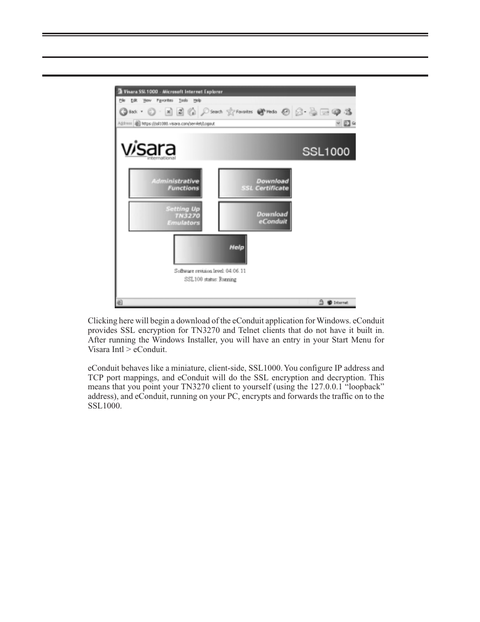 Download econduit, Econduit, Download econduit -12 | Visara SSL1000 User Manual | Page 22 / 42