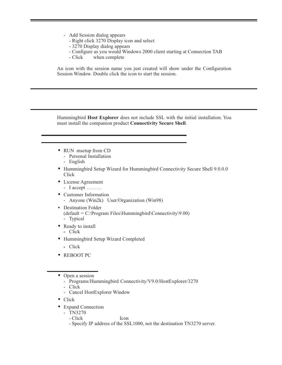 Hummingbird v9.0 | Visara SSL1000 User Manual | Page 39 / 42