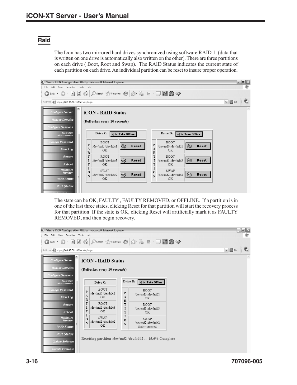 Raid, Raid -16 | Visara iCON-XT User Manual | Page 38 / 144