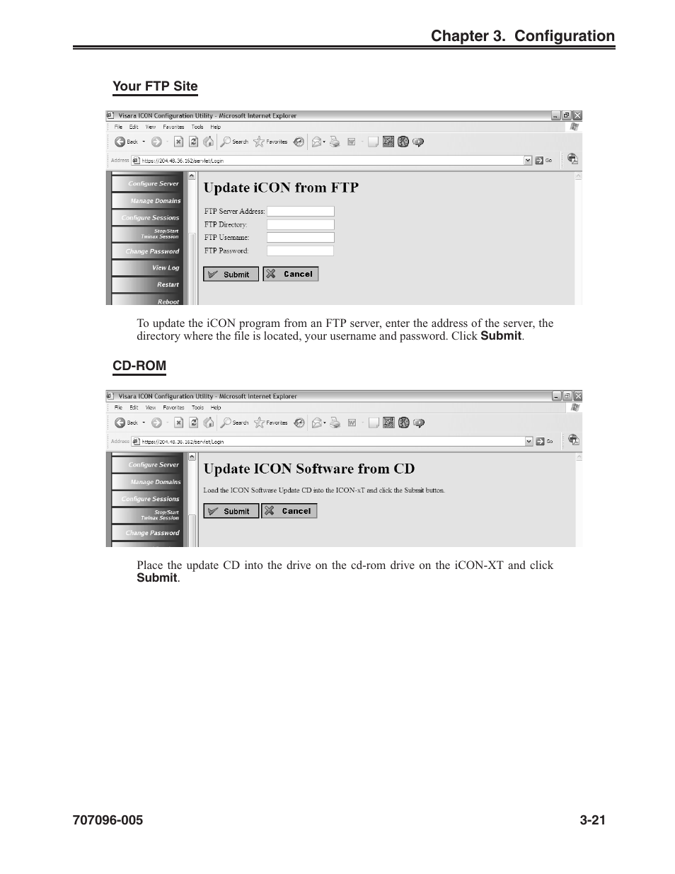 From cd-rom, From your ftp site | Visara iCON-XT User Manual | Page 43 / 144