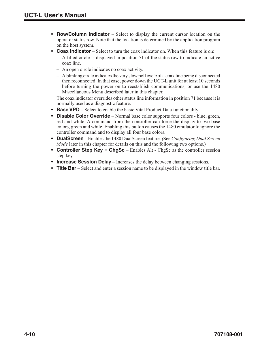 Uct-l user’s manual | Visara UCT-L User Manual | Page 34 / 160