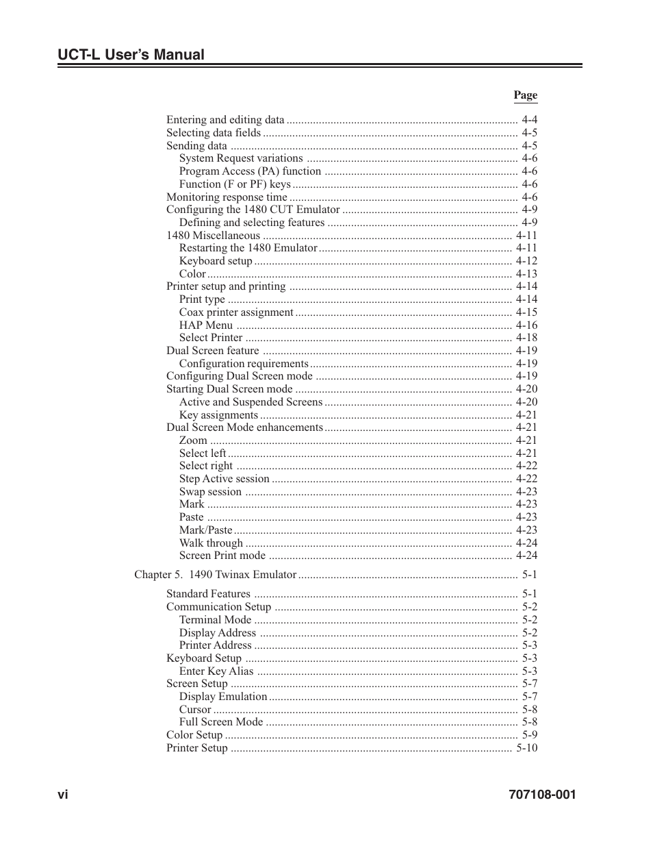 Uct-l user’s manual | Visara UCT-L User Manual | Page 6 / 160