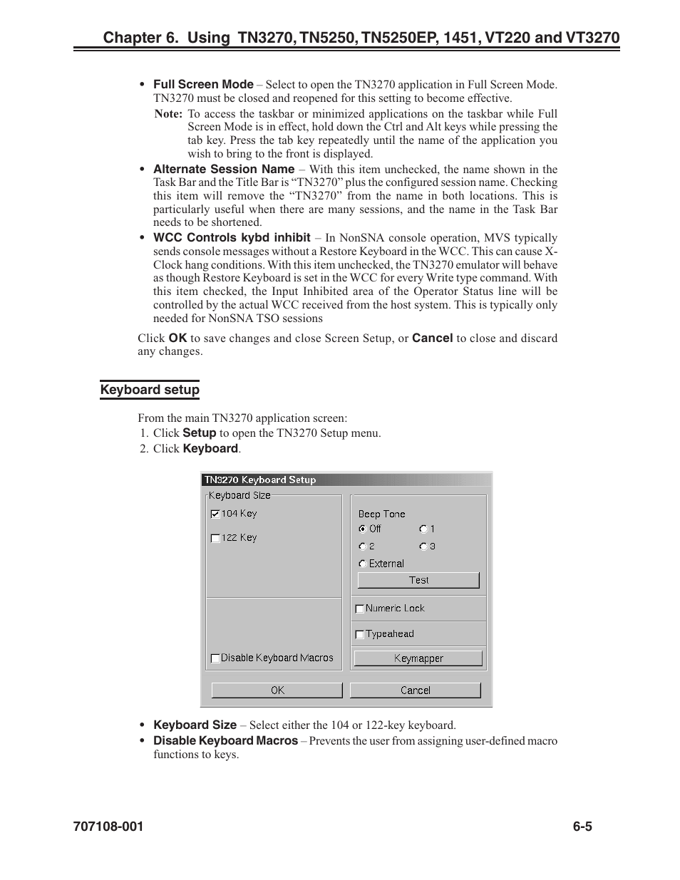 Keyboard setup -5 | Visara UCT-L User Manual | Page 67 / 160