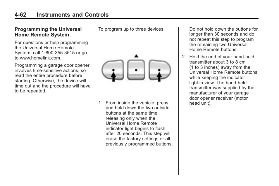 62 instruments and controls | Cadillac 2010 Cadillac CTS/CTS-V User Manual | Page 172 / 464
