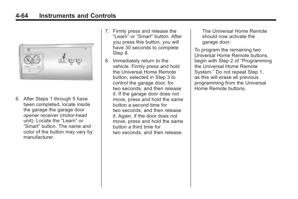 64 instruments and controls | Cadillac 2010 Cadillac CTS/CTS-V User Manual | Page 174 / 464