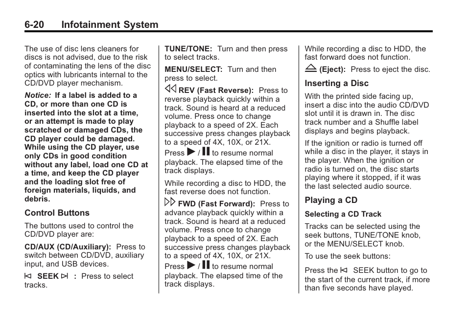 Cadillac 2010 Cadillac CTS/CTS-V User Manual | Page 204 / 464