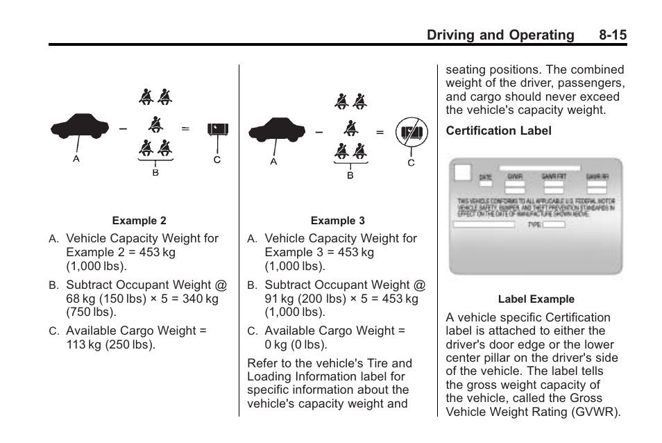 Driving and operating 8-15 | Cadillac 2010 Cadillac CTS/CTS-V User Manual | Page 255 / 464