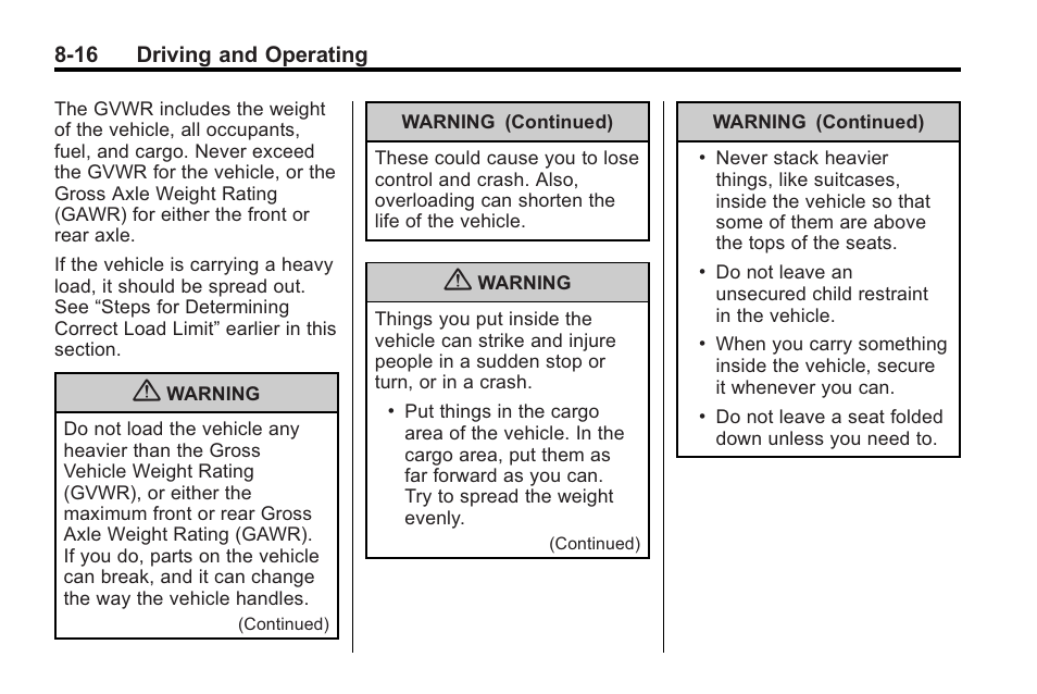 Cadillac 2010 Cadillac CTS/CTS-V User Manual | Page 256 / 464