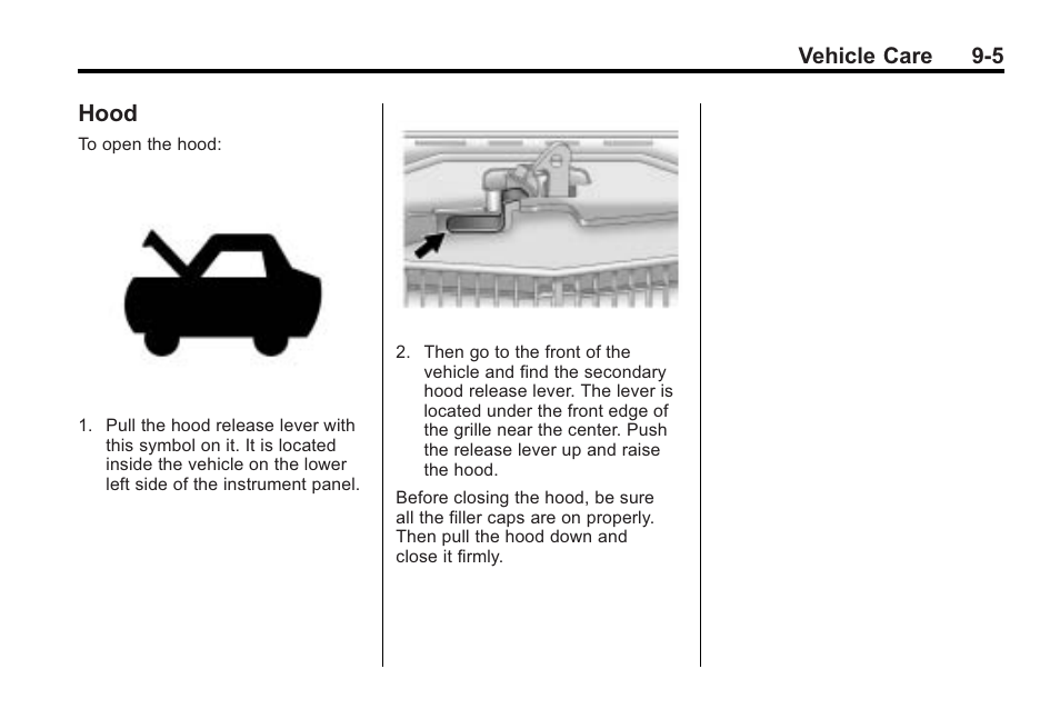 Hood, Hood -5 | Cadillac 2010 Cadillac CTS/CTS-V User Manual | Page 305 / 464