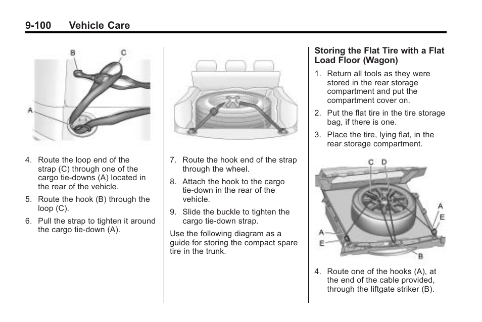 100 vehicle care | Cadillac 2010 Cadillac CTS/CTS-V User Manual | Page 400 / 464