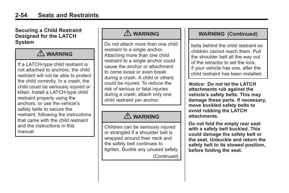 Cadillac 2010 Cadillac CTS/CTS-V User Manual | Page 92 / 464