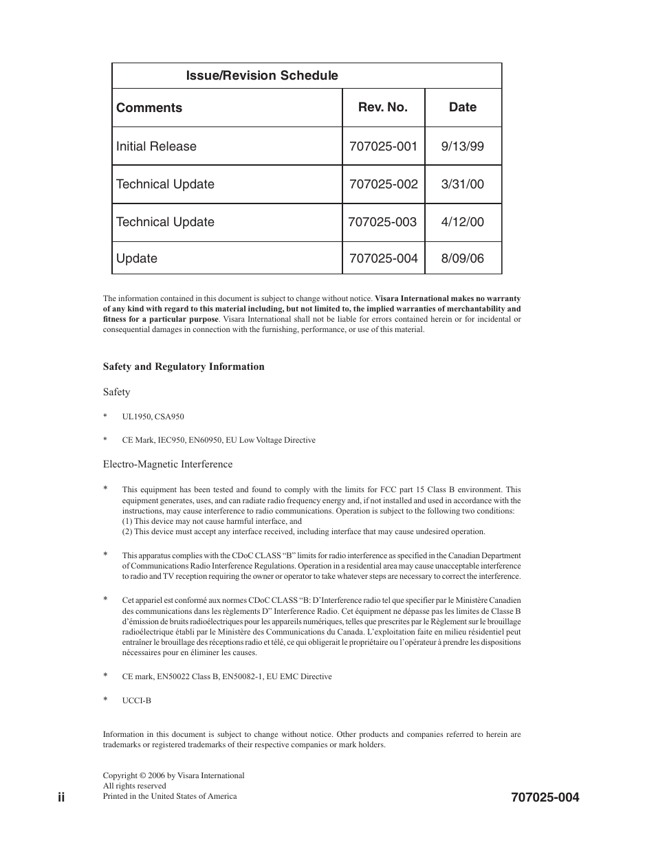 Visara 1199-C16 User Manual | Page 2 / 12