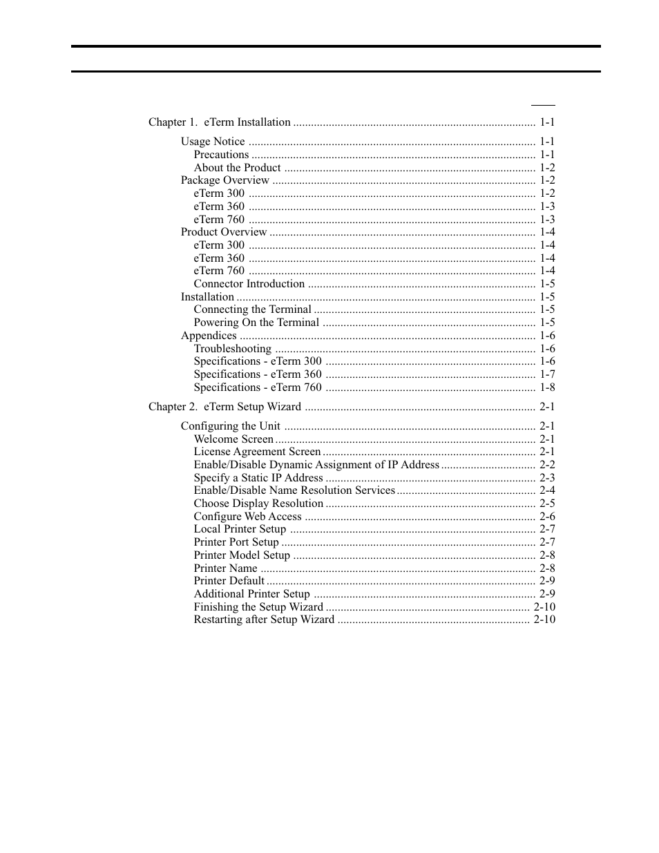 Visara eTerm 300 User Manual | Page 5 / 64