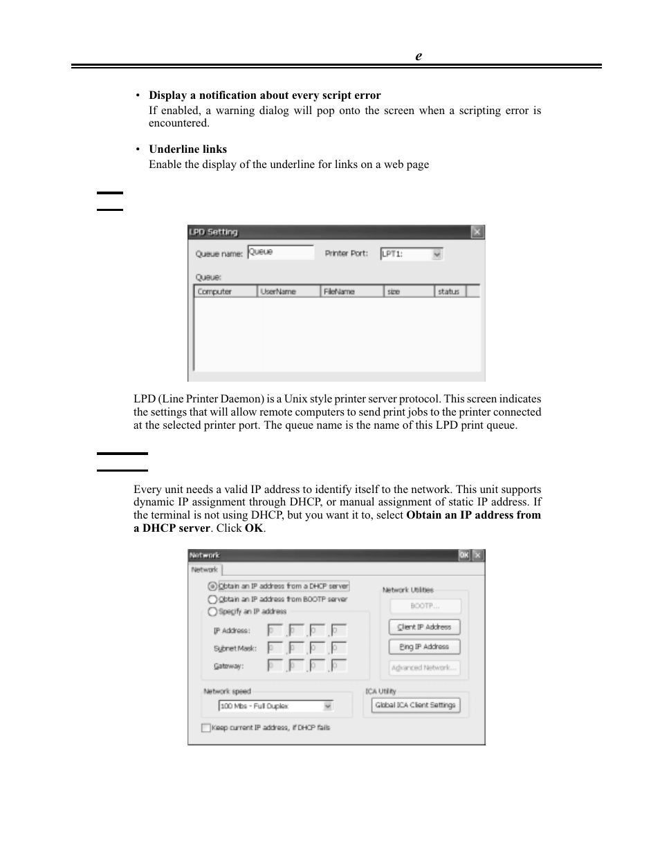Network, Lpd -9 network -9 | Visara eTerm 300 User Manual | Page 53 / 64