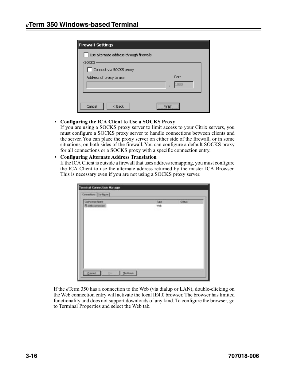 Visara eTerm 350 User Manual | Page 38 / 70