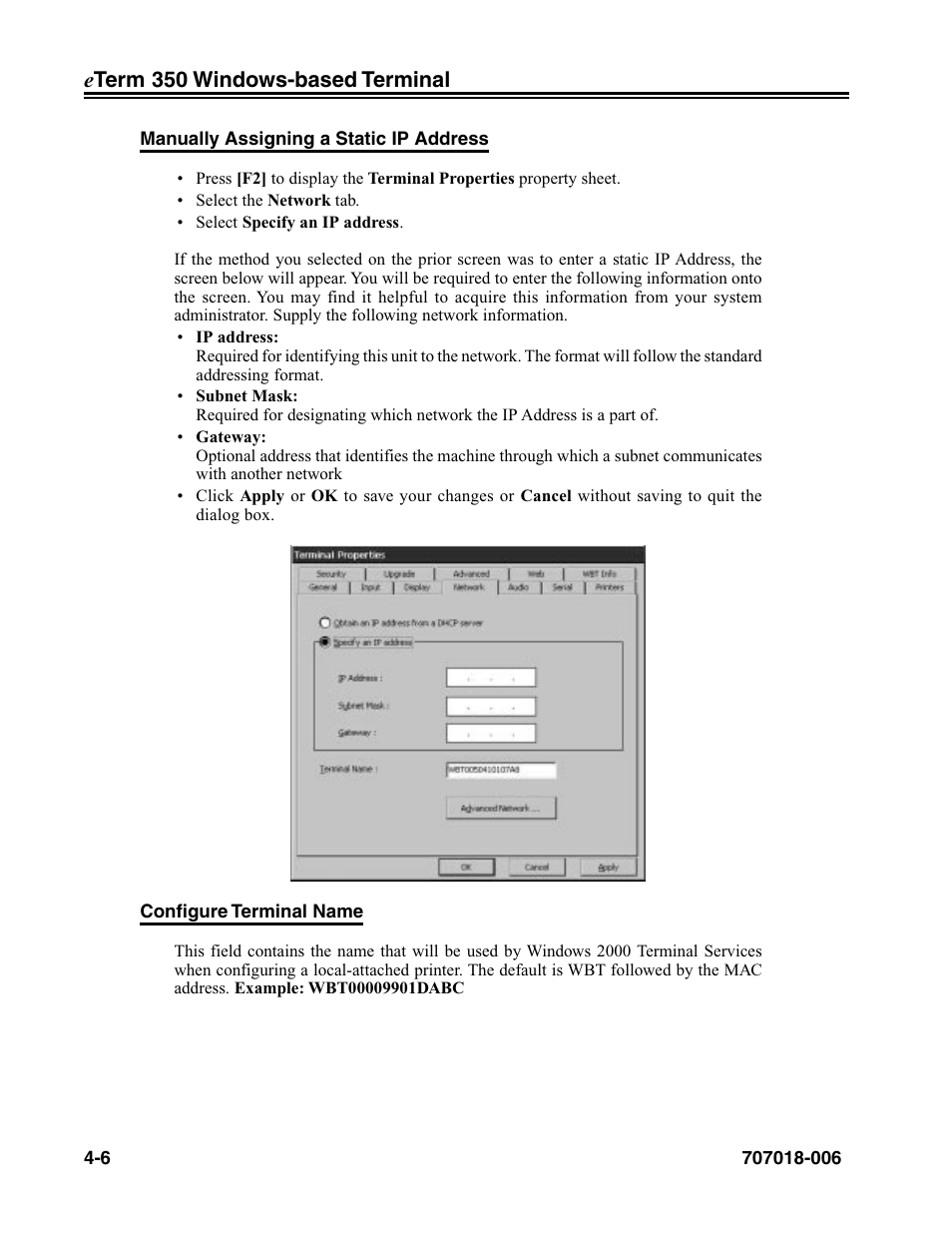 Visara eTerm 350 User Manual | Page 48 / 70