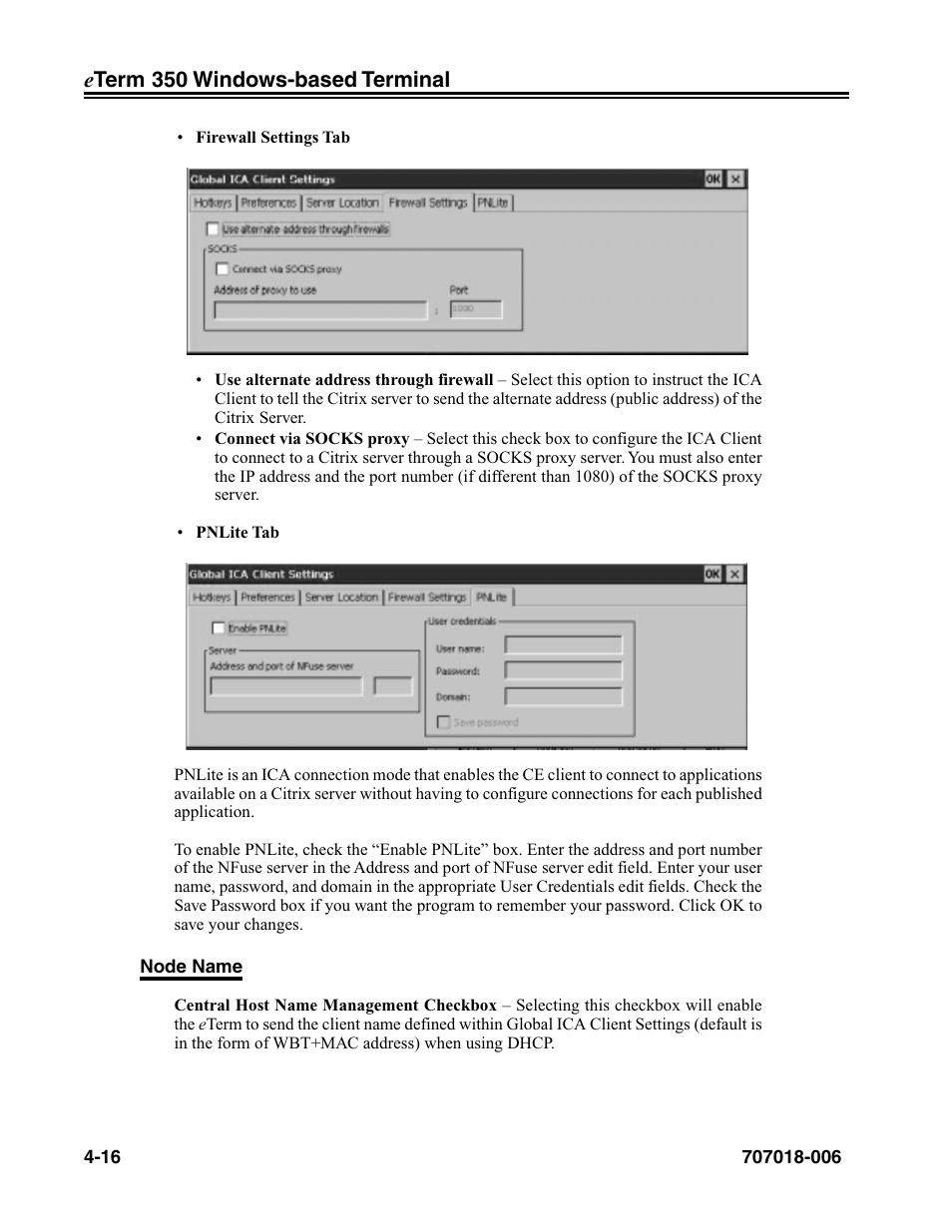 Visara eTerm 350 User Manual | Page 58 / 70