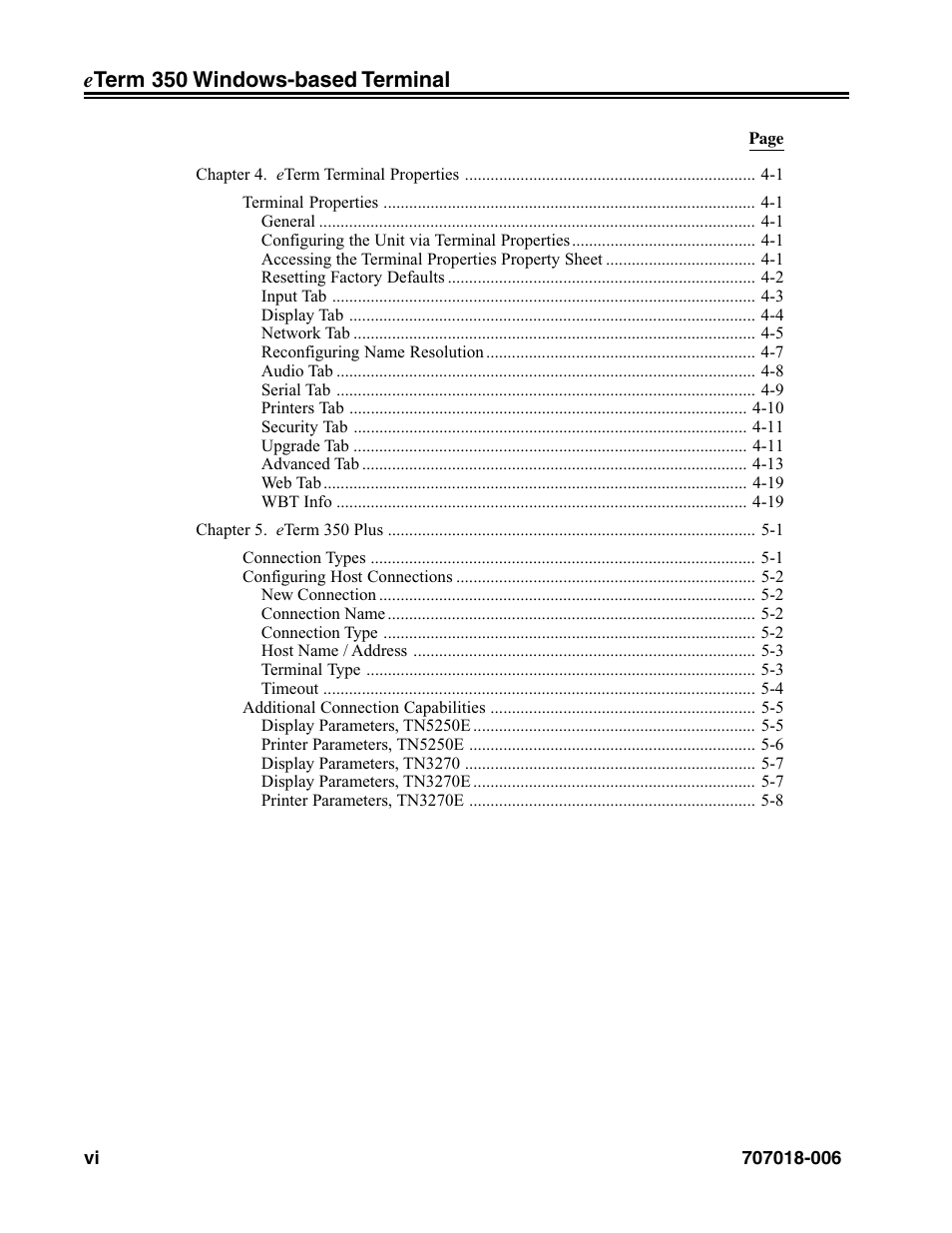 Visara eTerm 350 User Manual | Page 6 / 70