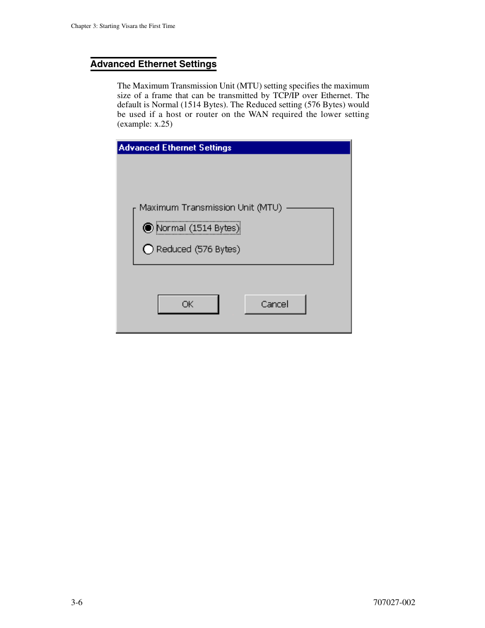 Advanced ethernet settings, Advanced ethernet settings -6 | Visara 410 User Manual | Page 24 / 86