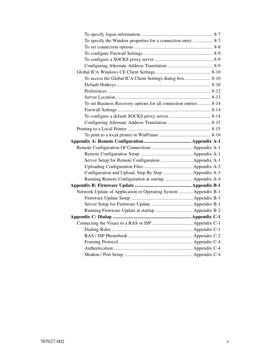 Visara 410 User Manual | Page 9 / 86