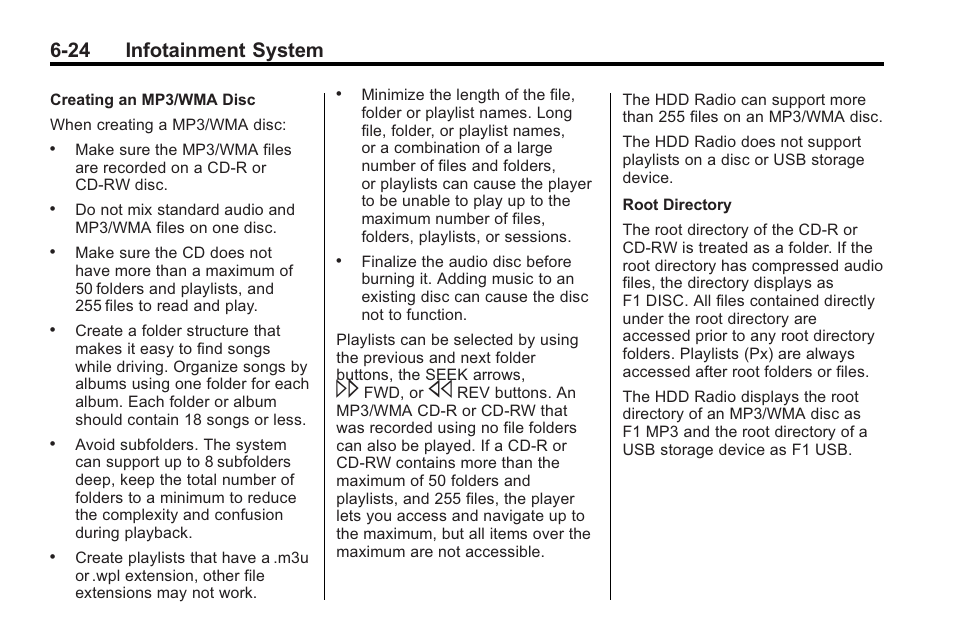 24 infotainment system | Cadillac 2010 CTS Sport Wagon User Manual | Page 208 / 464