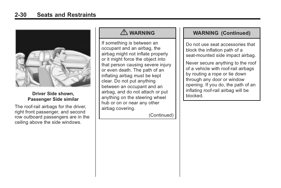 Cadillac 2010 CTS Sport Wagon User Manual | Page 68 / 464