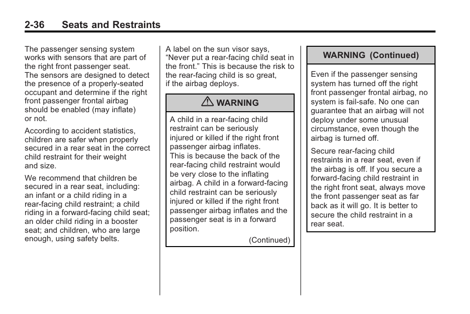 Cadillac 2010 CTS Sport Wagon User Manual | Page 74 / 464